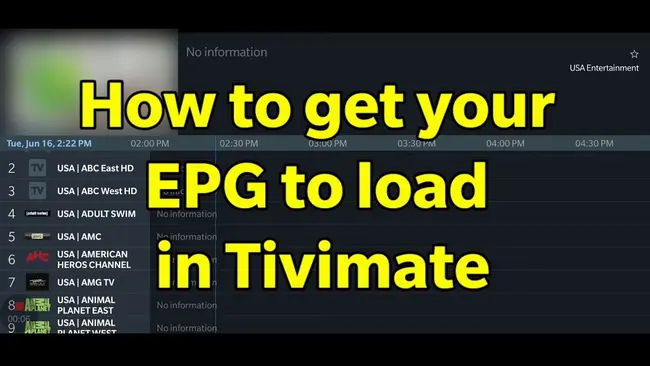 Fixing EPG issues with Tivimate